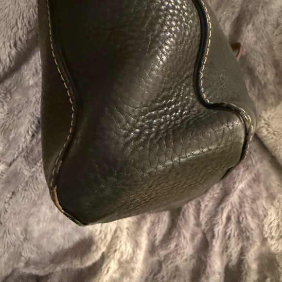 COACH CHELSEA Vintage (F10892) Pebbled Leather Tote Bag Black EUC - Picture 12 of 16